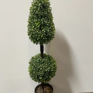 Boxwood Cone and Ball Topiary Tree 36"