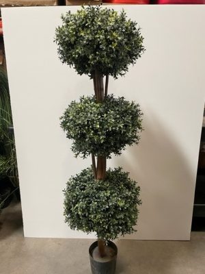 Boxwood 3 Sphere Topiary Tree 60"