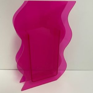 Acrylic Hot Pink Vase 10"