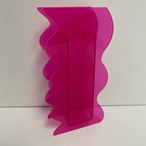 Acrylic Hot Pink Vase 8"