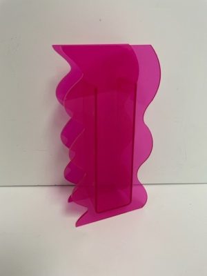 Acrylic Hot Pink Vase 8"