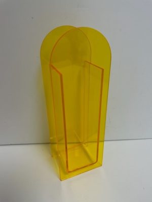 Acrylic Yellow Vase 9"