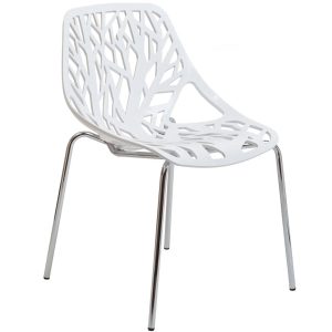 White Stencil Chair