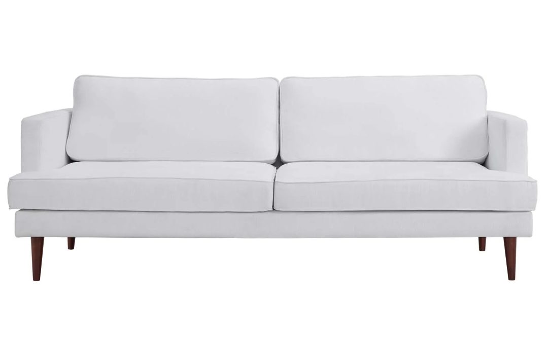 White Agile Fabric Sofa