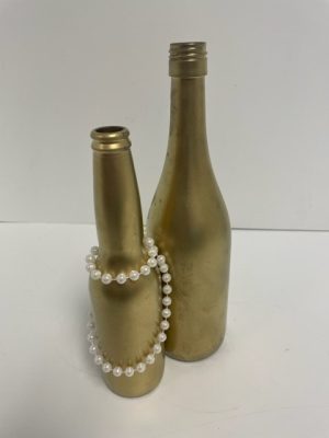 Gold Painted Bottles