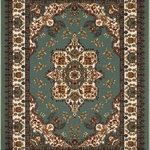 Green Traditional Oriental Area Rug - 8' X 10'