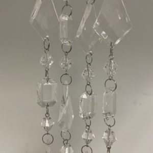 Acrylic Clear Crystal Garland 6'