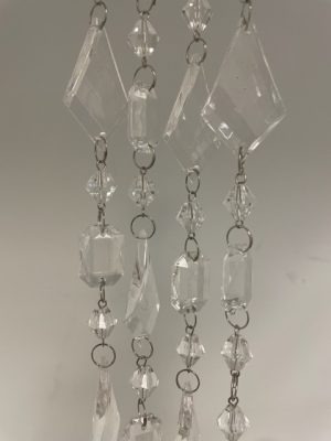 Acrylic Clear Crystal Garland 6'