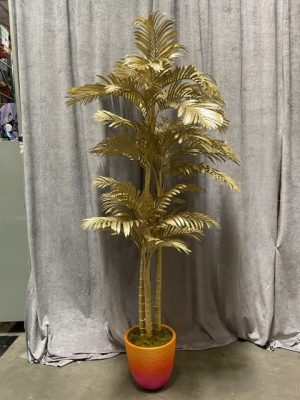 Gold Artificial Palm Tree 8'