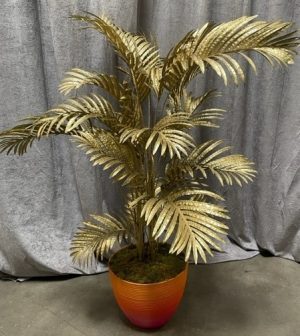 Gold Artificial Palm Tree 5'