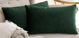 Emerald Green Matte Pillow 12" x 20"