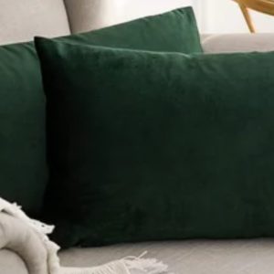 Emerald Green Matte Pillow 12" x 20"