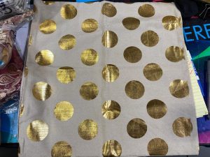 Gold dots pattern Pillow 18" x 18"