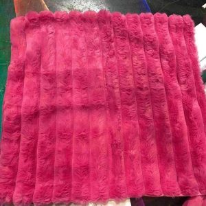 Pink Striped Soft Pillow 18" x 18"