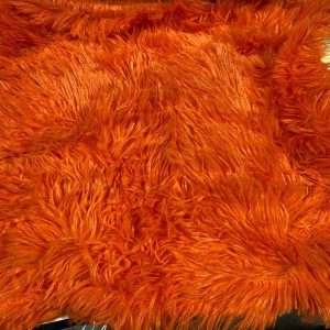 Orange Fluffy Pillow 18" x 18"