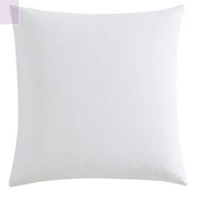 White Suede Pillow 18" x 18"