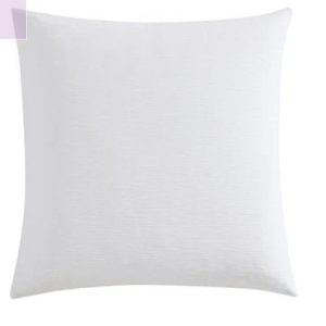 White Suede Pillow 18" x 18"