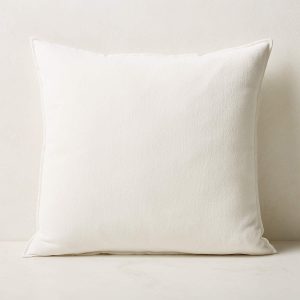 Ivory Velvet Pillow 18" x 18"