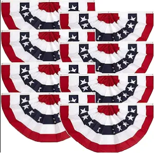 American Flag Bunting 1.5't x 3'w
