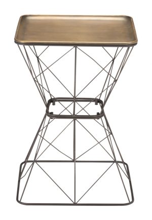Timothy Brass Accent Table