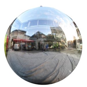 60" Silver Inflatable Mirror Ball