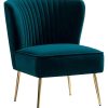 Teal Velvet Accent Chair