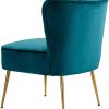 Teal Velvet Accent Chair - Image 3