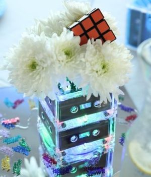 Cassette Tape Centerpiece