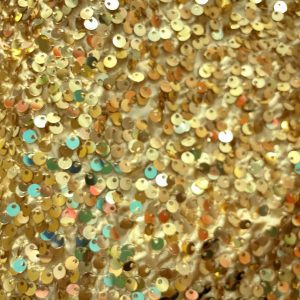 Gold Sequin 132" Round Tablecloth
