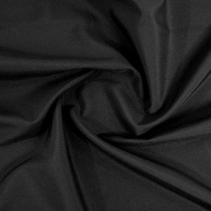 Black Poly Linen 8' Table Drape (90" X 156")
