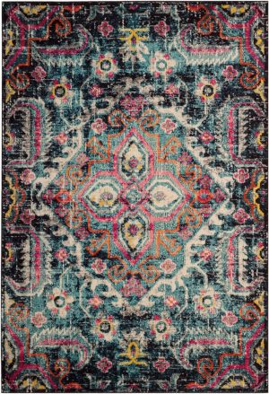 8' x 10' Jewel Toned Monaco Area Rug