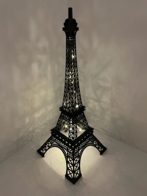 Eiffel Tower Structure with Fairy Lights 15"