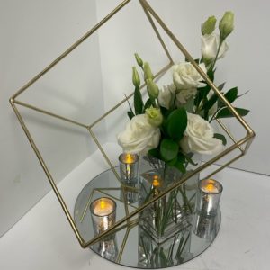 Gold Frame Centerpiece 18"