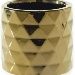 Gold Architect Ceramic Vase 5"