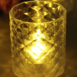 Clear Acrylic Votive Battery Operated 2.5"