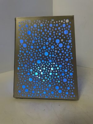 Silver Starry Night Lantern 6" with Sub 10.