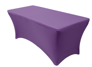 Purple Spandex Banquet 6'