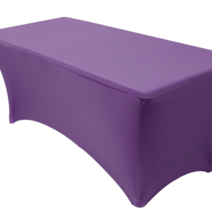 Purple Spandex Banquet 6'