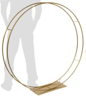 5'W Versatile Gold Circle/Stand