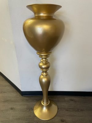 Gold Urn on Pedestal 53"