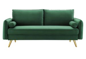 Revive Emerald Green Velvet Sofa